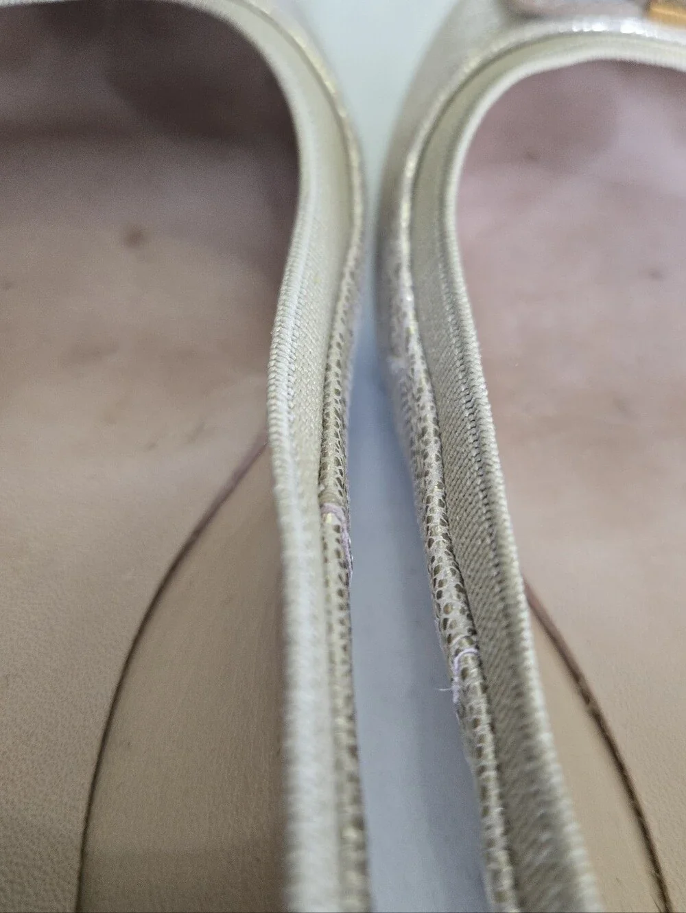 Kate Spade Women's Gold Ballet Flats Size 8